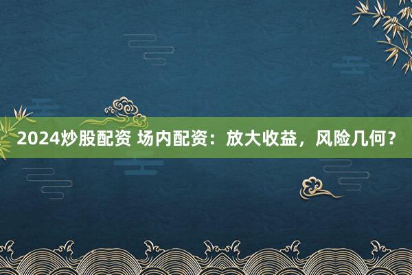 2024炒股配资 场内配资：放大收益，风险几何？