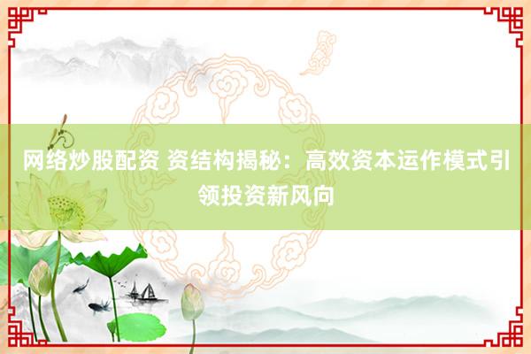 网络炒股配资 资结构揭秘：高效资本运作模式引领投资新风向