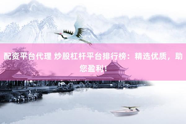 配资平台代理 炒股杠杆平台排行榜：精选优质，助您盈利！